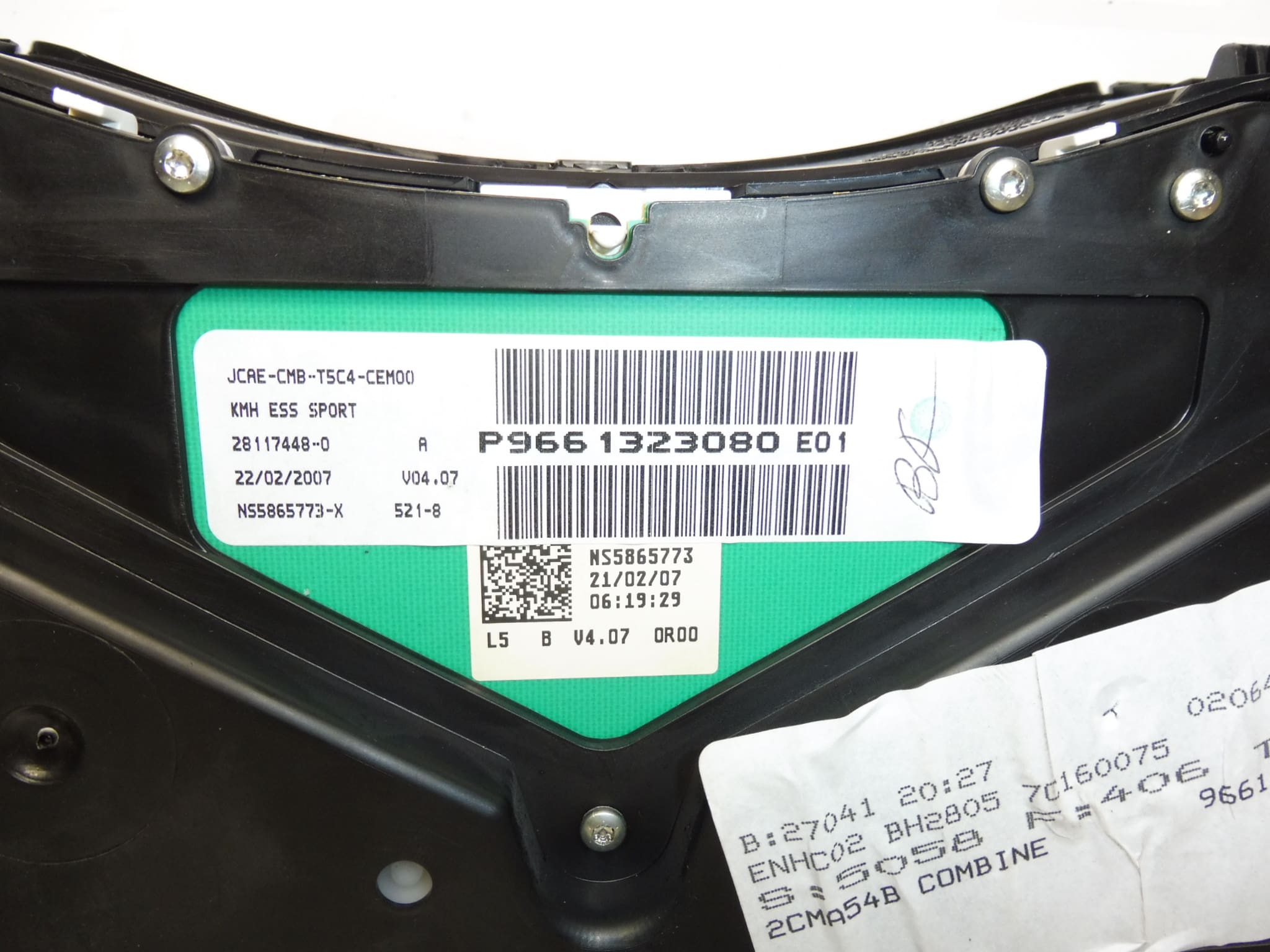 Tachometer Peugeot 307 Mileage 139,000 km 9661323080 - Image 2