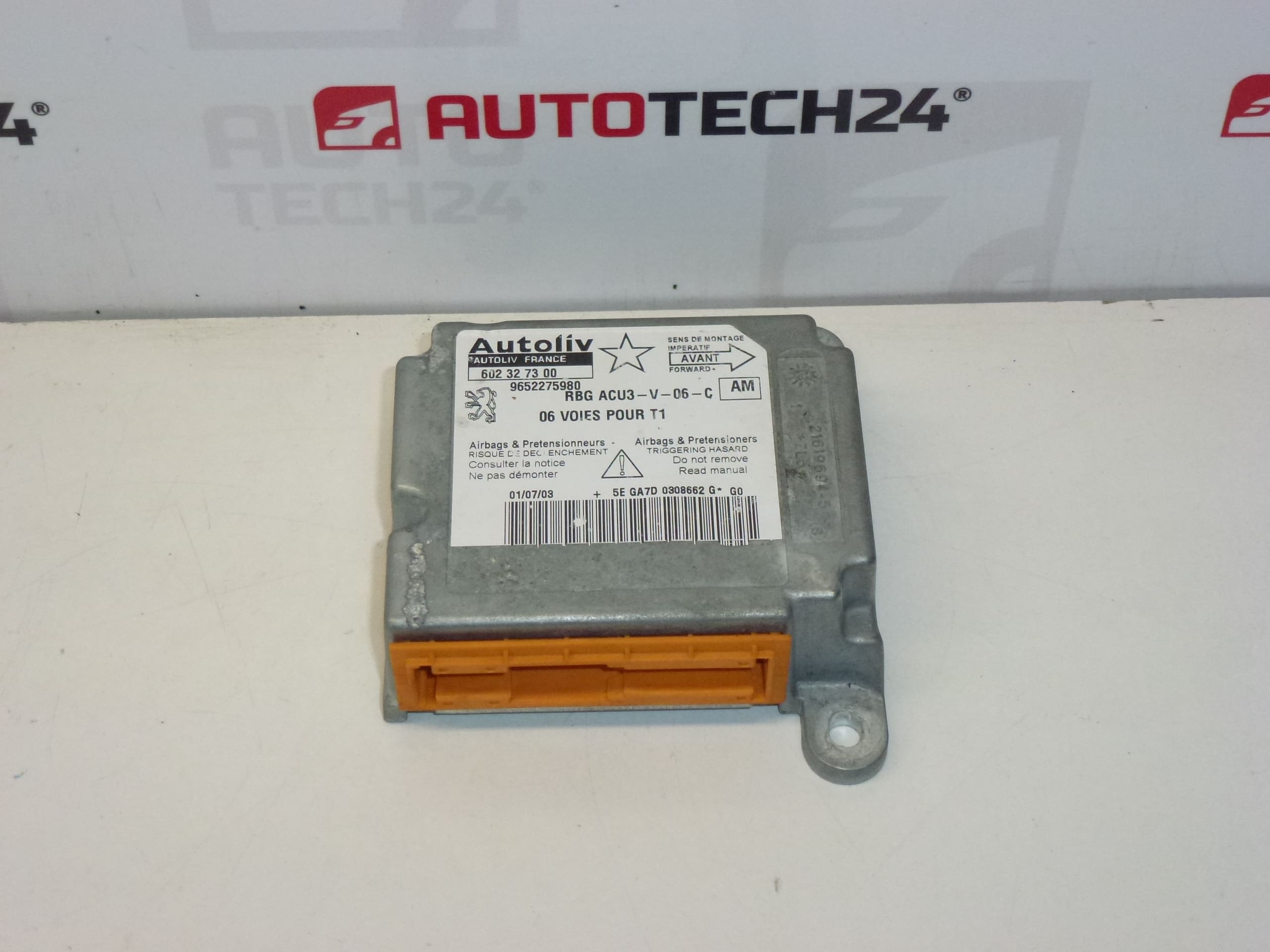 Peugeot 206 206+ airbag unit 9652275980