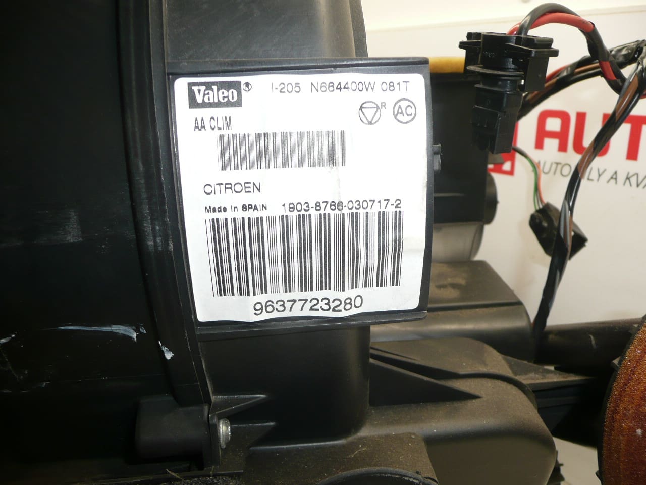 Air conditioning heater Citroën C2 C3 9637723380 6450KQ