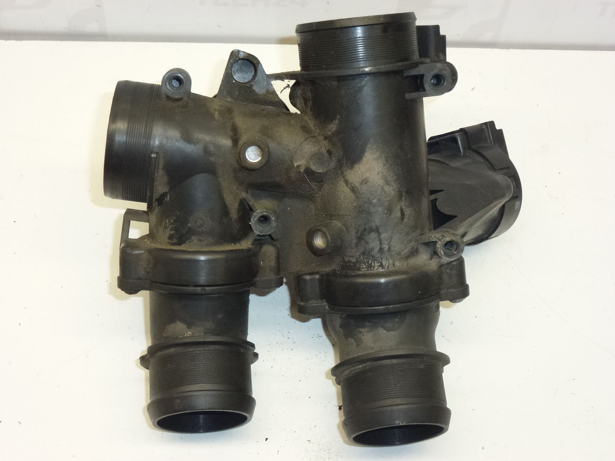 Used intake throttle valve for 1.6 HDi (Citroën/Peugeot) - Part No. 9655971680 / 0345C0 - Image 2
