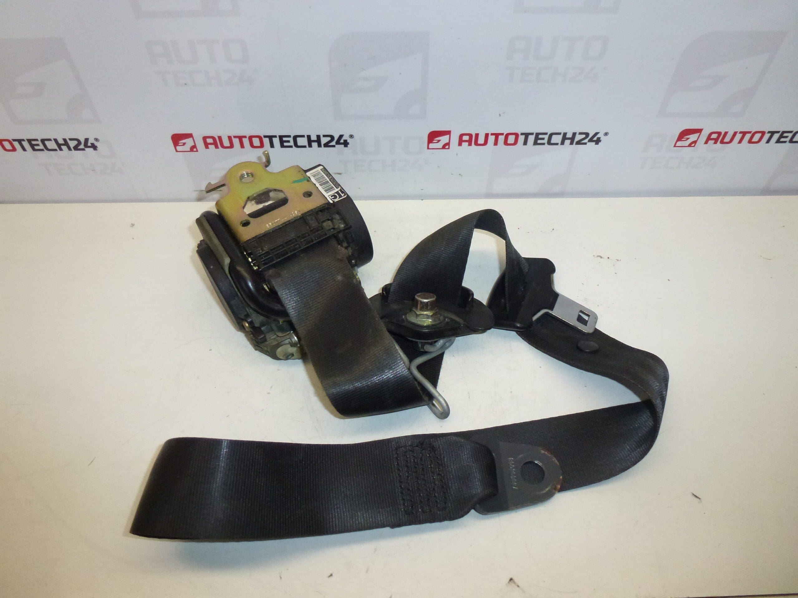 Left front seat belt for Peugeot 407, part numbers 96439575XX / 8974HG - Image 2