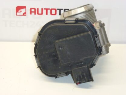 Reference rear photo of 9673534480 throttle body showing electric actuator and connector