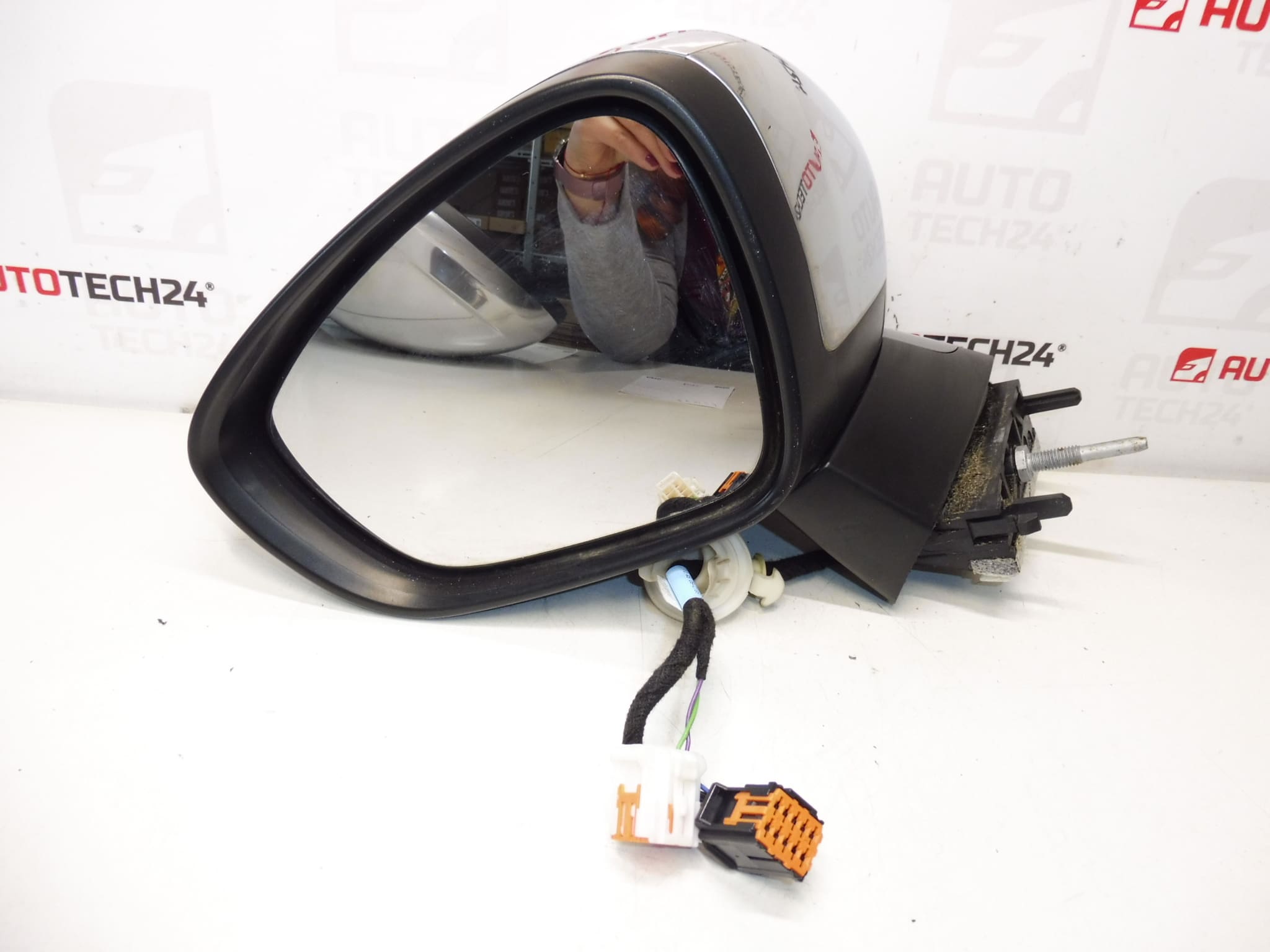 Driver-side mirror for Citroën C4 II (B7) Chrome, part numbers 1608534580, 1635517280 - Image 2
