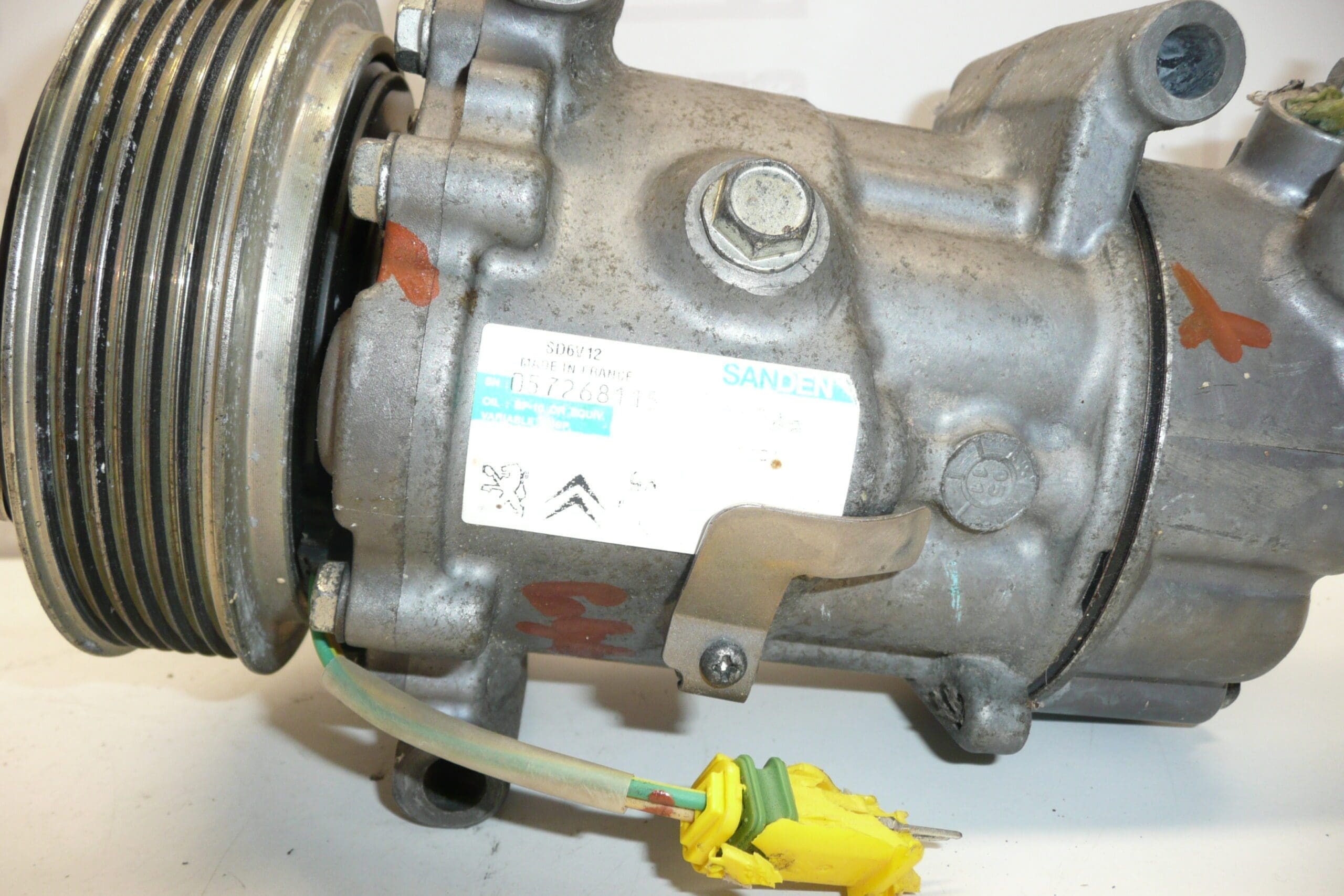 Sanden SD6V12 Air Conditioning Compressor 6453QF 6453QE - Image 2