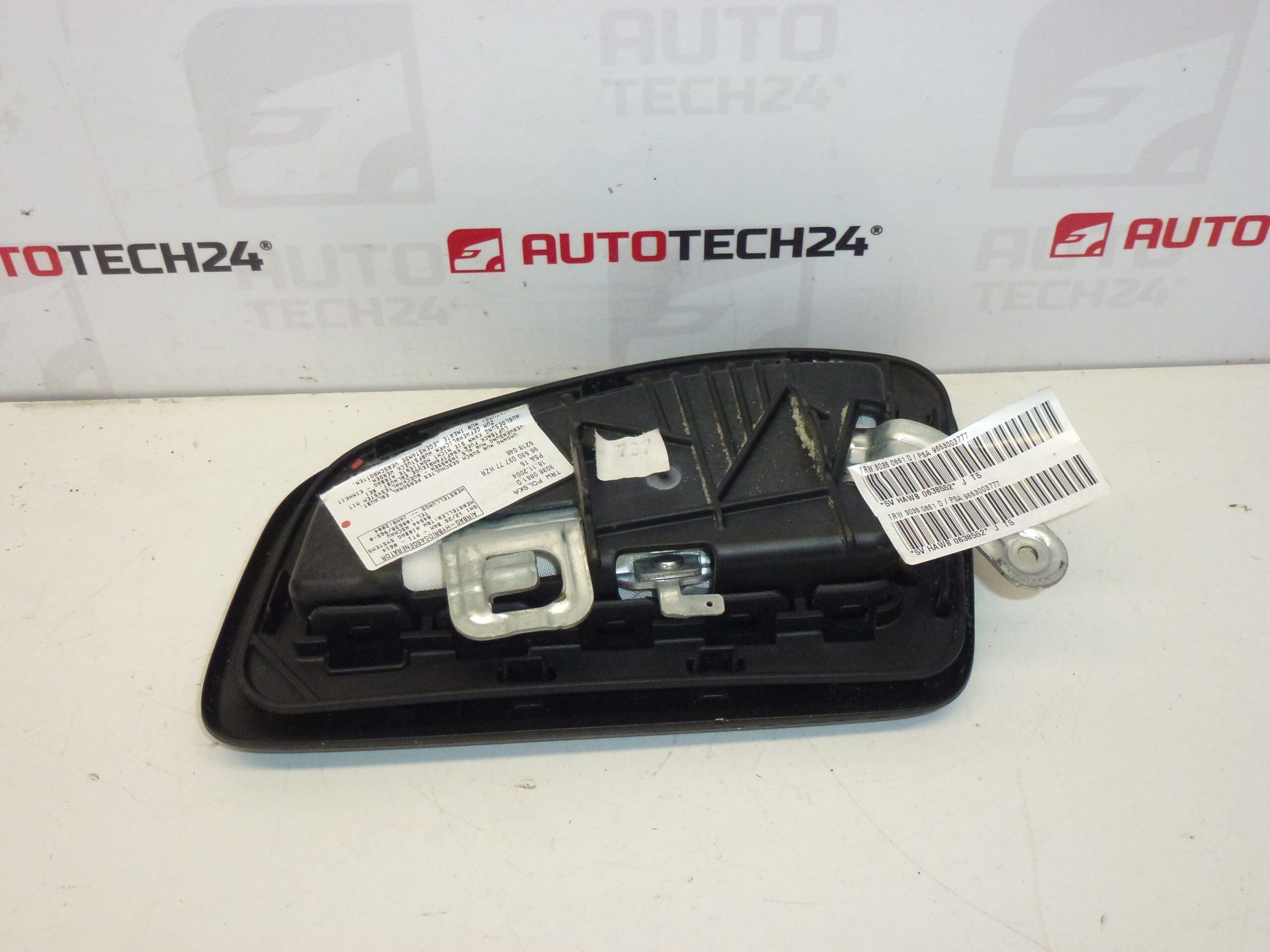 Front Left Seat Airbag for Peugeot 307 (9653003777 / 8216FT / 8216LR) - Image 2