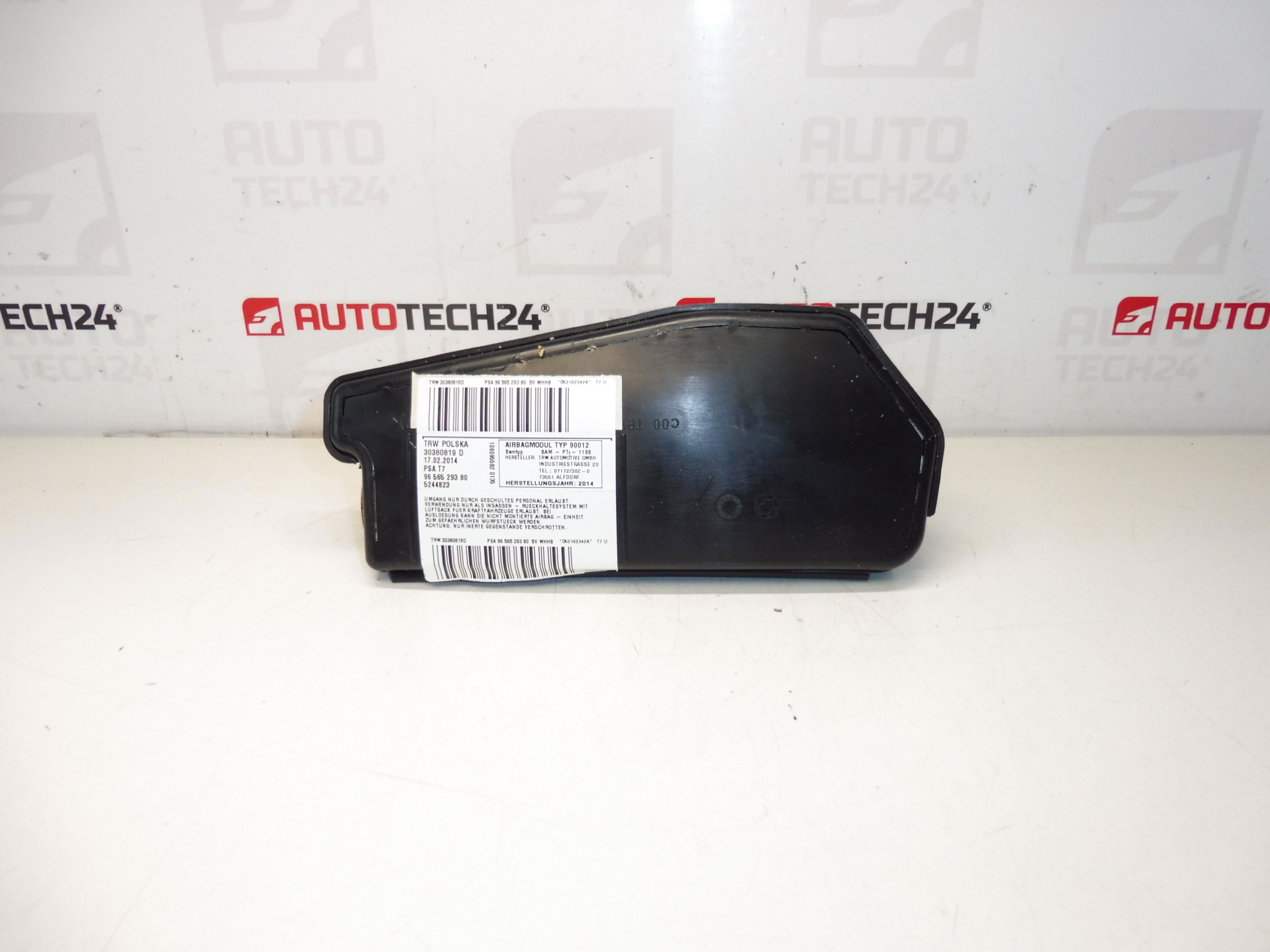 Passenger seat airbag Peugeot 308 9656529380 8216SF