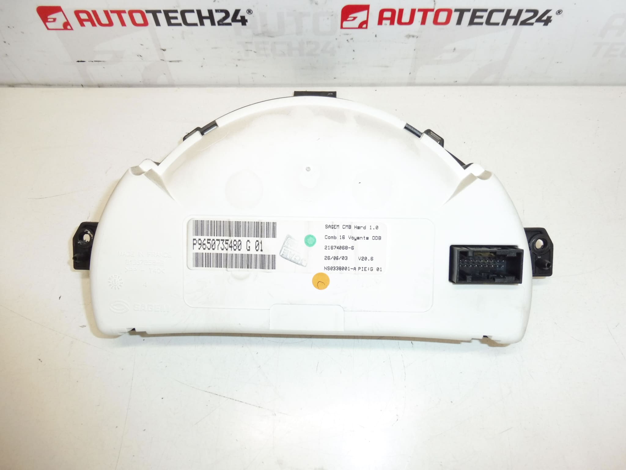Tachometer Citroën C2 C3 Sensodrive 145000 km 9650735480 - Image 2