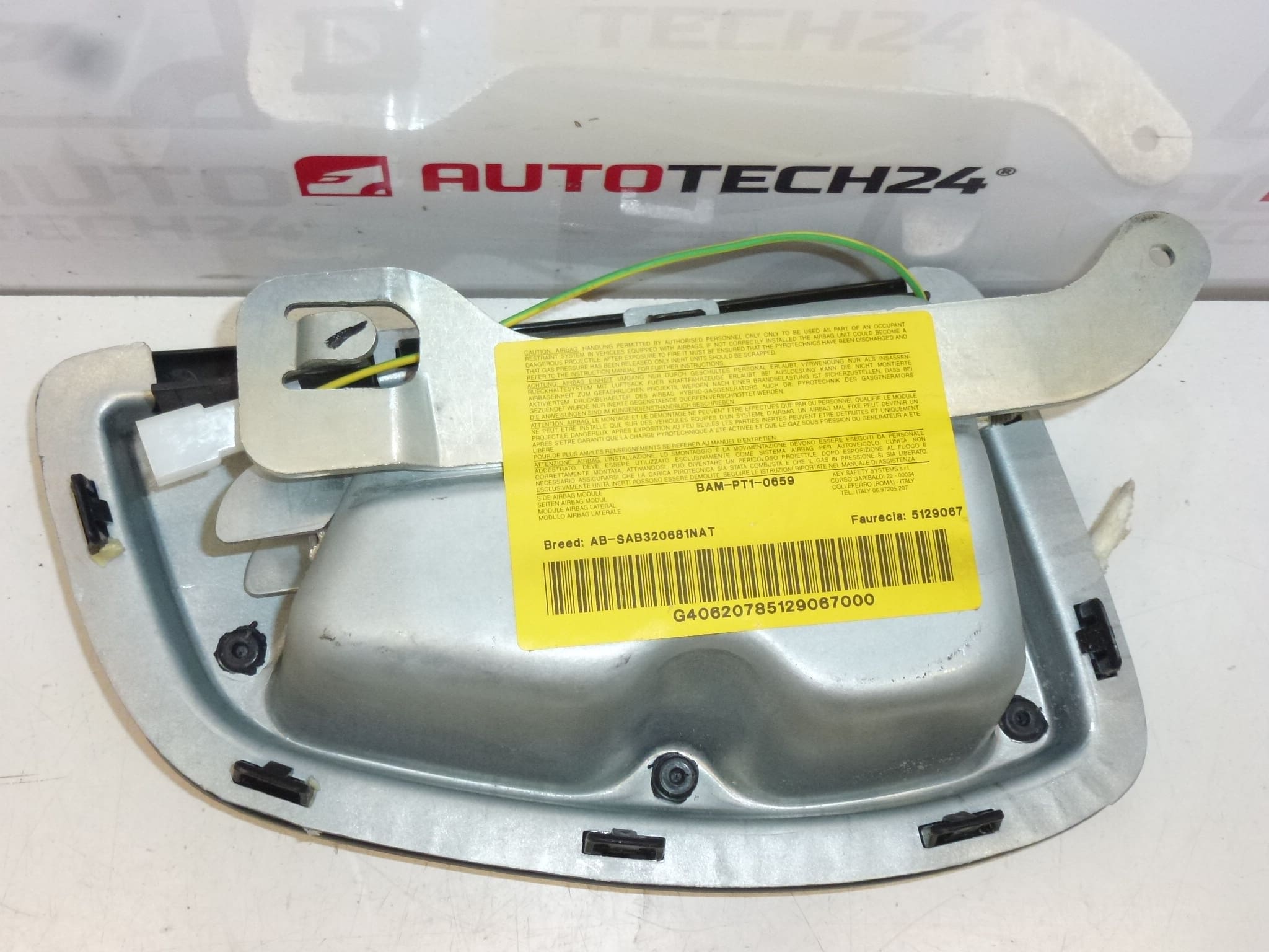 Seat airbag (right) for Citroën C8 / Peugeot 807, part no. 5129067 / 8216NR - Image 2