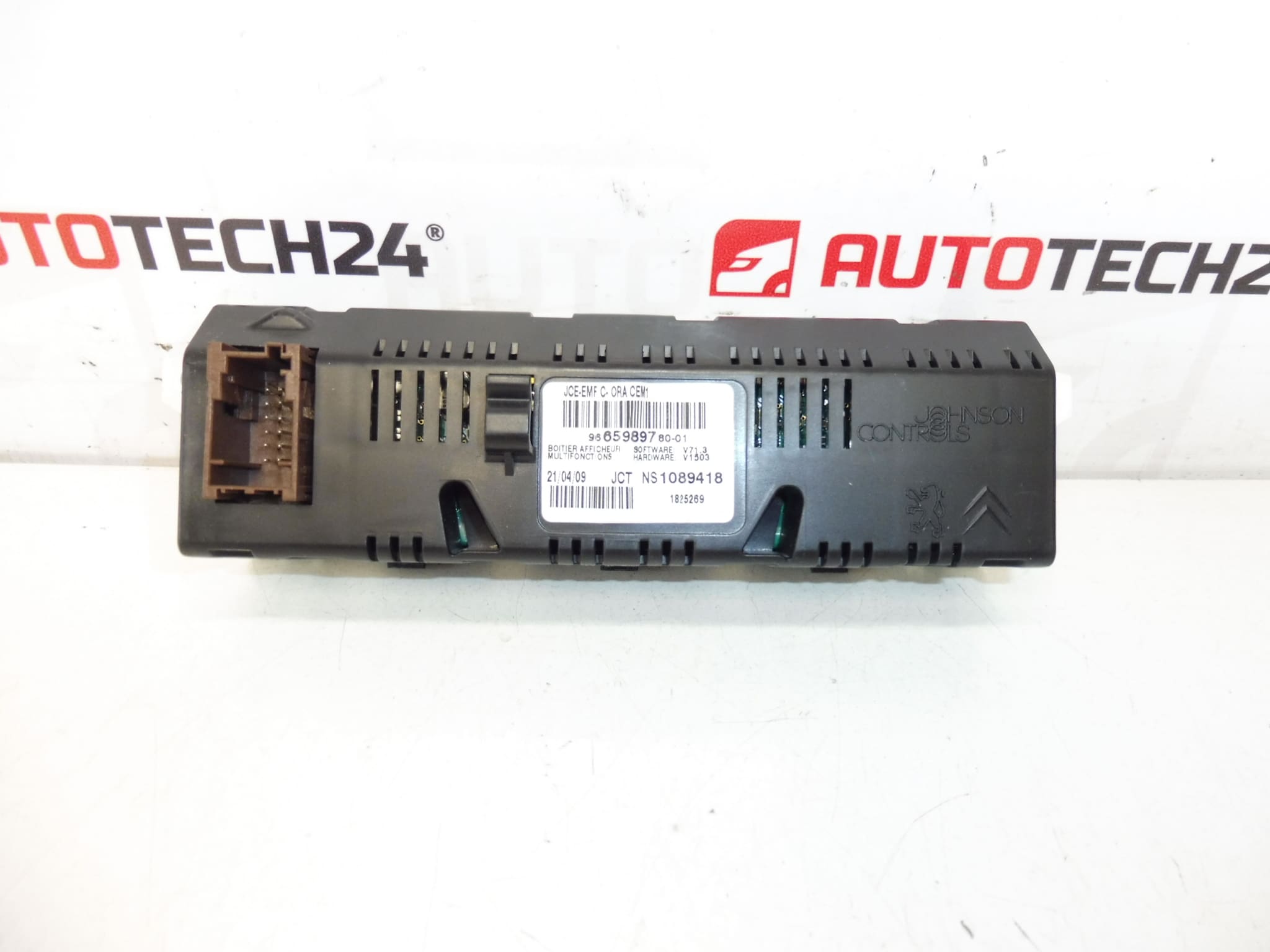 Citroën Peugeot Radio Computer Display 9665989780 9821852480 6593E6 - Image 2