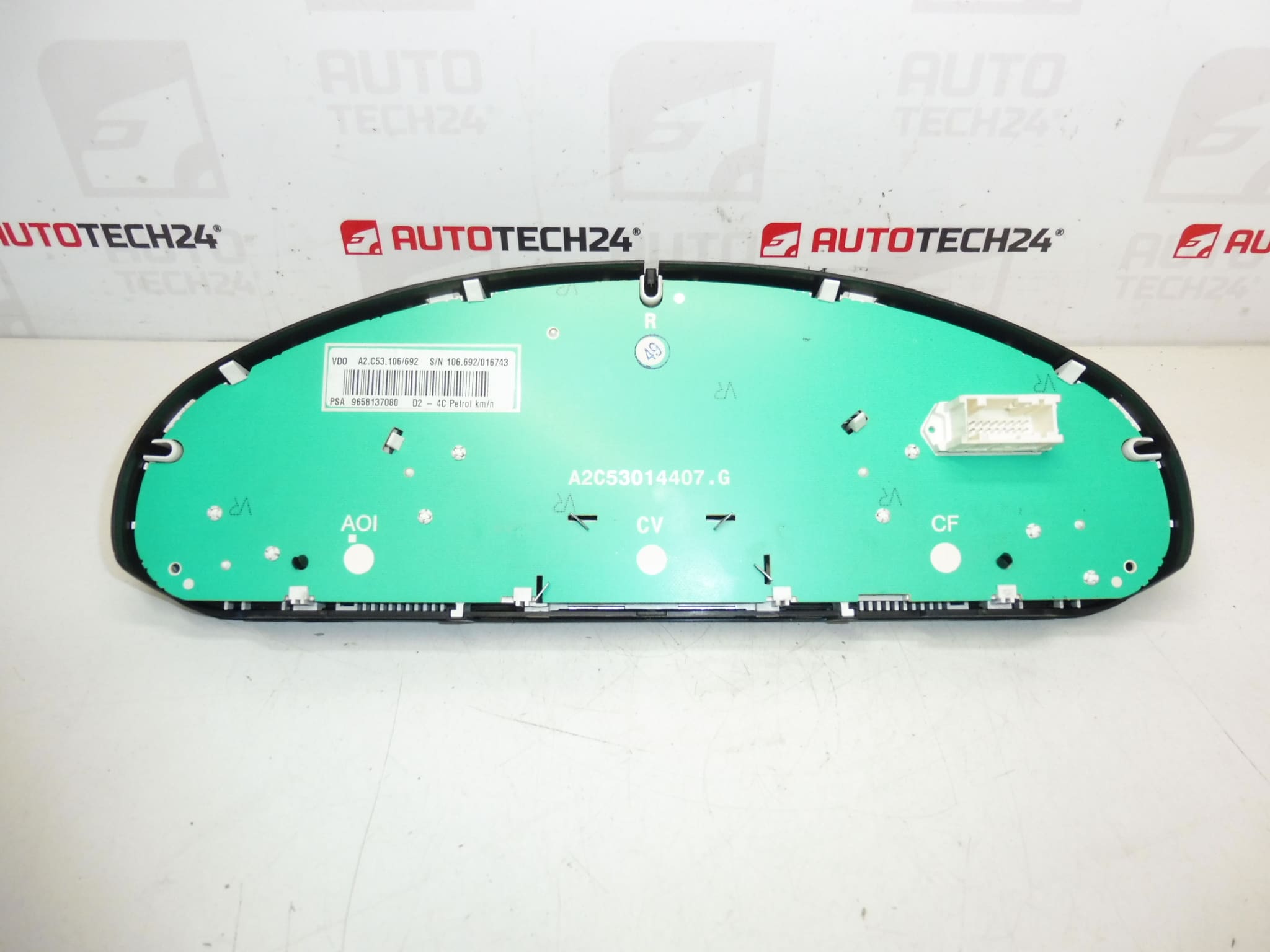 Peugeot 407 Tachometer 123000 km 9658137080 6106V1 - Image 2