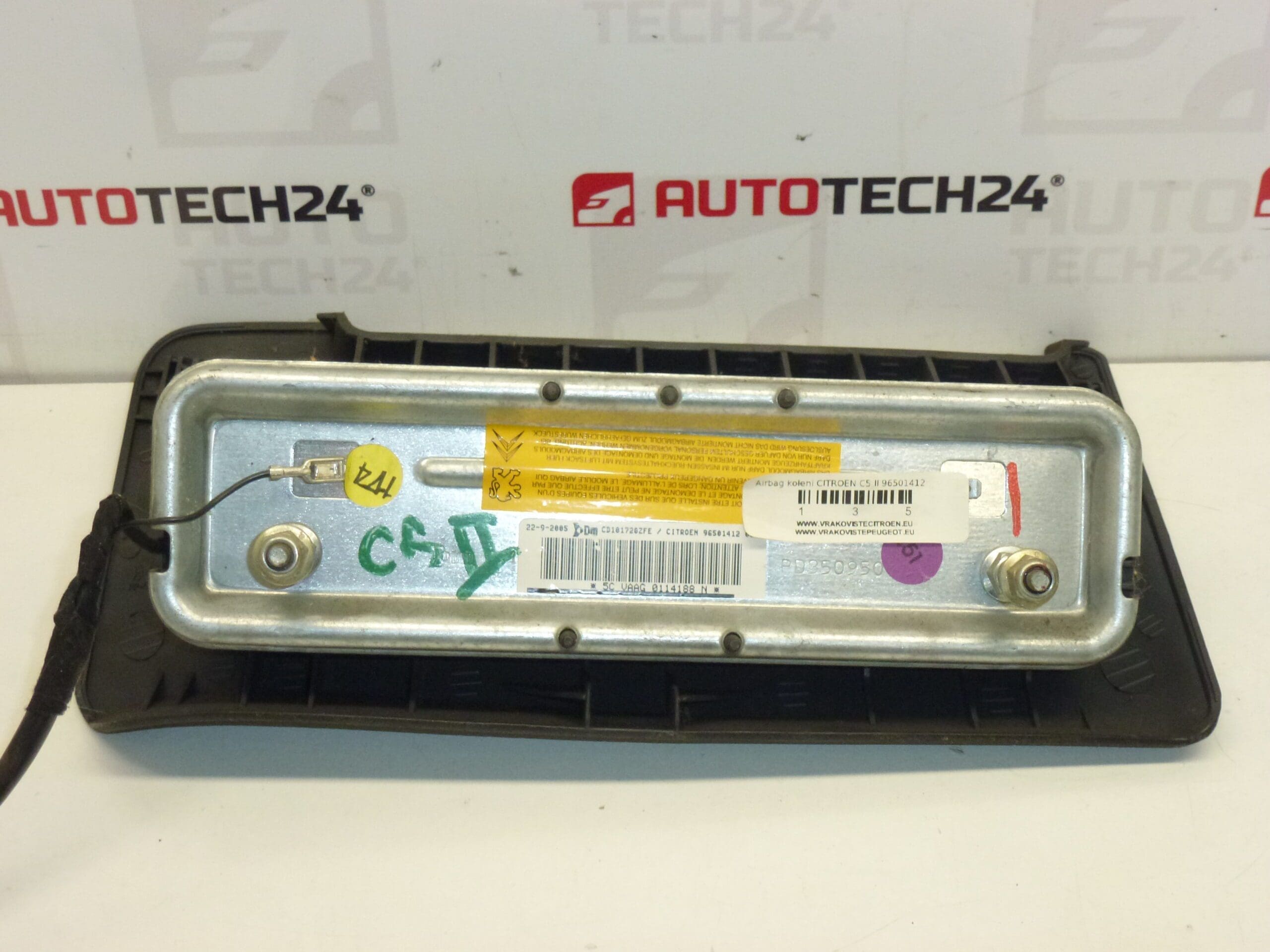 Dark Gray Knee Airbag Citroën C5 96501412 8216EP - Image 2