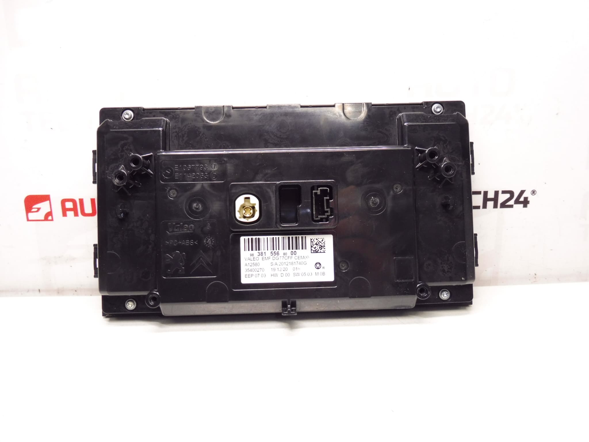 Peugeot 308 T9 air conditioning computer radio display 9838155680 - Image 2