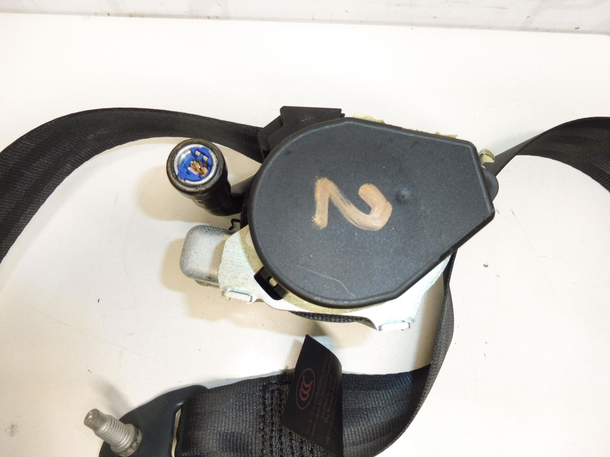 Right pyro belt seat belt Peugeot 207 96869044XX 8975JY