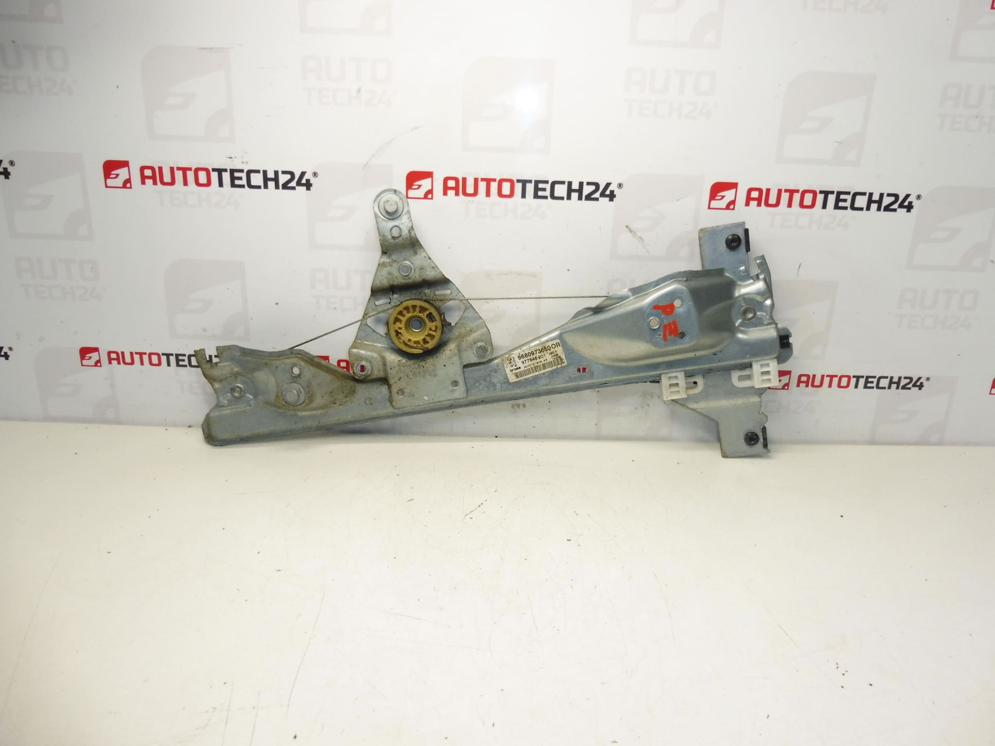 Peugeot 308 right rear window pull mechanism 9680973680 9224E9